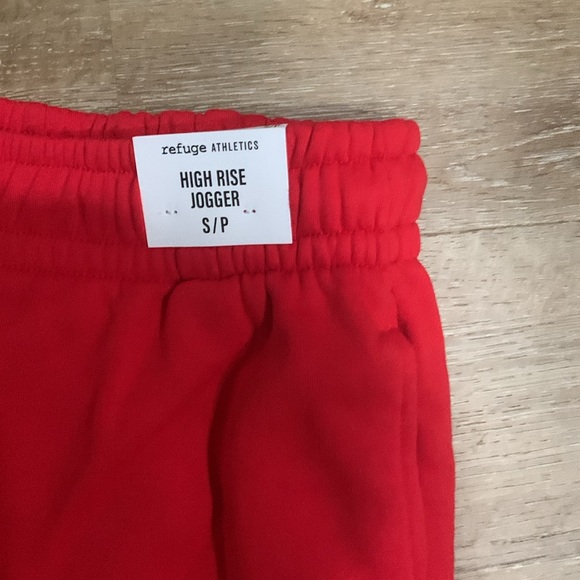 Women’s high rise red joggers from Charlotte Russe - Picture 2 of 2